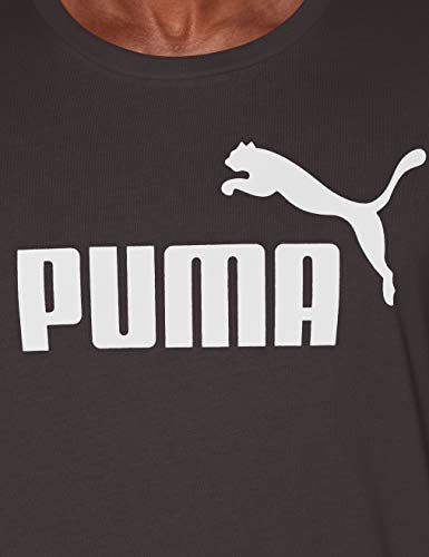 Puma Essentials LG T Camiseta de Manga Corta, Hombre, Negro (Cotton Black), S