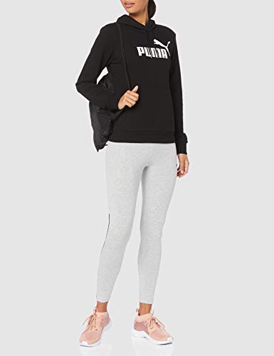 PUMA Essentials Logo HDY TR W Sudadera con Capucha, Mujer, Negro (Cotton Black), M