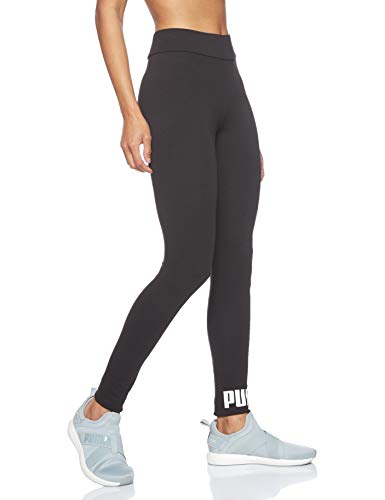 PUMA Essentials Logo W Legging Deportivo de Talle Alto, Mujer, Negro (Cotton Black), M