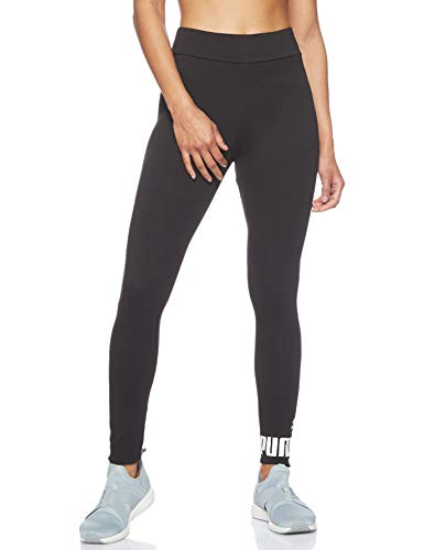 PUMA Essentials Logo W Legging Deportivo de Talle Alto, Mujer, Negro (Cotton Black), M