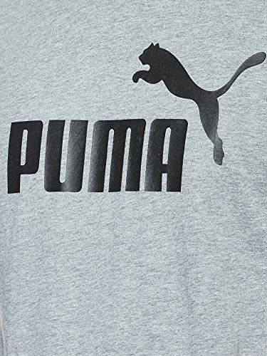 PUMA Essentials SS M tee Camiseta de Manga Corta, Hombre, Gris (Medium Gray Heather)