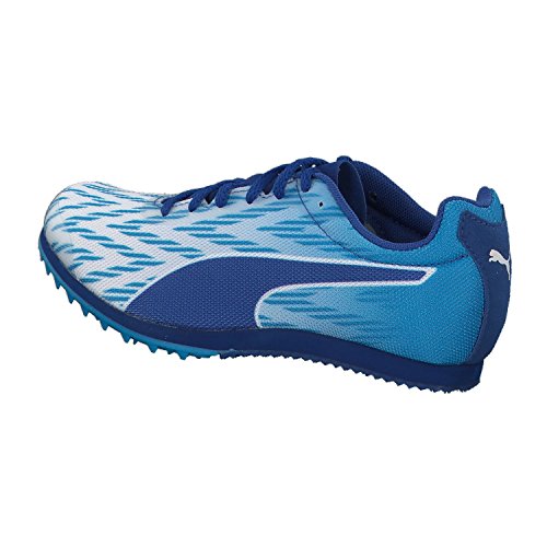 PUMA Evospeed Star 5.1 Low Boot Sneaker Sportschuhe Weiss-Blau Danube-Blau, tamaño:34