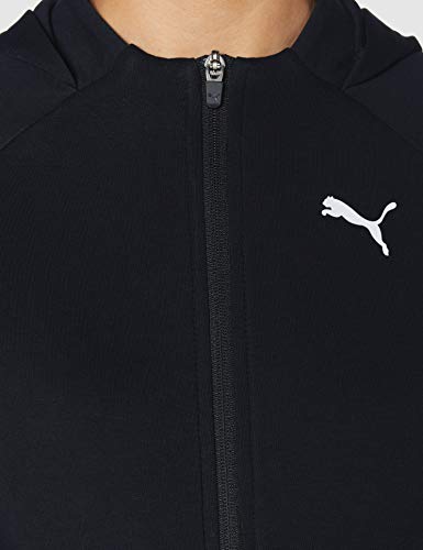 PUMA Evostripe Full-Zip Hoodie Sudadera, Mujer, Black, S