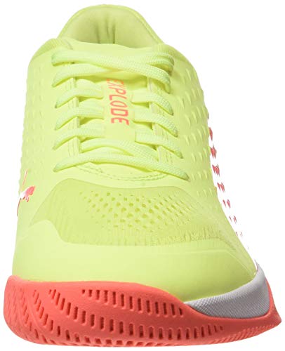 PUMA Explode 1, Zapatillas de Gimnasio Unisex Adulto, Fizzy Amarillo Nrgy Peach Blanco Glacier Gris Asfalto, 44 EU