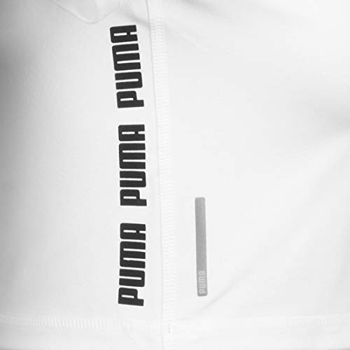 PUMA Feel It Crop tee Camiseta, Mujer, White-Outline Cat PRT, L PUMA Feel It Crop tee Camiseta, Mujer, White-Outline Cat PRT, L