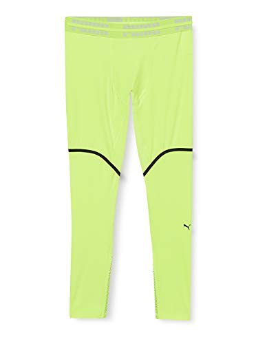 PUMA First Mile Extreme Exo-Adapt Long Tight Mallas Deporte, Hombre, Fizzy Yellow, L PUMA First Mile Extreme Exo-Adapt Long Tight Mallas Deporte, Hombre, Fizzy Yellow, L