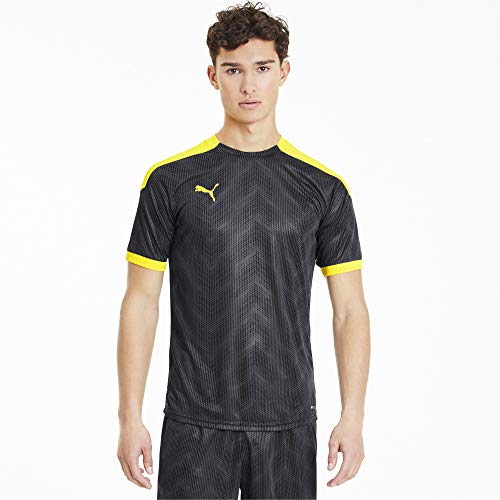 PUMA Ftblnxt Graphic Shirt Camiseta, Hombre, Black-Ultra Yellow, L