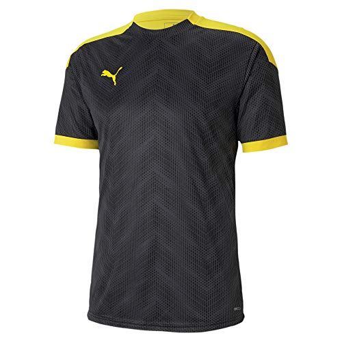 PUMA Ftblnxt Graphic Shirt Camiseta, Hombre, Black-Ultra Yellow, L