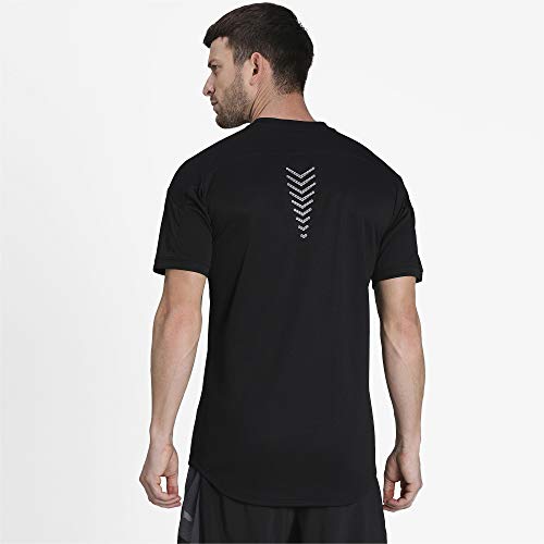 PUMA Ftblnxt Pro tee Camiseta, Hombre, Black/Shocking Orange, M PUMA Ftblnxt Pro tee Camiseta, Hombre, Black/Shocking Orange, M