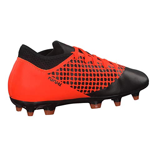 Puma Future 2.4 FG/AG Jr, Zapatillas de Fútbol Unisex Adulto, Negro Black-Shocking Orange 02, 37 EU