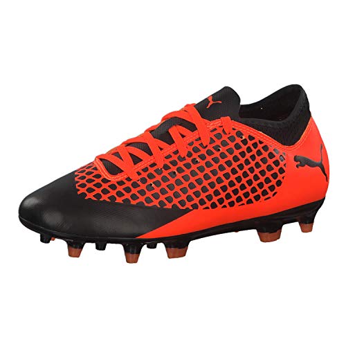 Puma Future 2.4 FG/AG Jr, Zapatillas de Fútbol Unisex Adulto, Negro Black-Shocking Orange 02, 37 EU