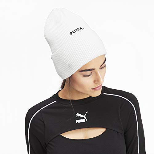 PUMA Hybrid Fit Trend Beanie Gorro, Mujer, White, Adult