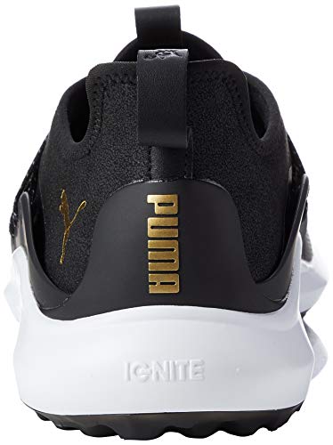 PUMA Ignite NXT SOLELACE, Zapatos de Golf Hombre, Negro Black Team Gold, 43 EU