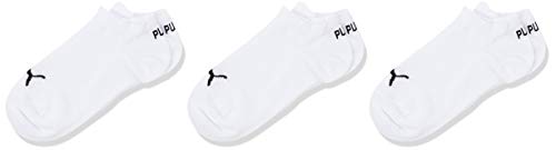 PUMA KIDS QUARTER Calcetines, Blanco (White 300), 23/26 (Pack de 3) para Niños