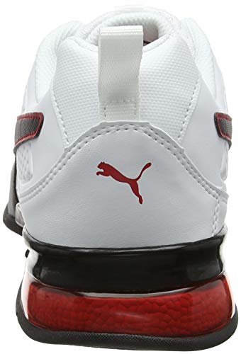 PUMA Leader VT SL, Zapatillas Unisex Adulto, Blanco (White/Black/Flame Scarlet), 43 EU