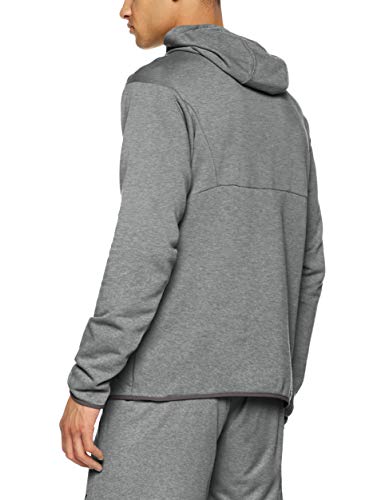 Puma Liga Casuals Hoody, Sudadera con Capucha para Hombre, Gris (Medium Gray Heather/Black), XL