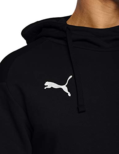 Puma Liga Casuals Hoody, Sudadera con Capucha para Hombre, Negro (Puma Black/Puma White), L