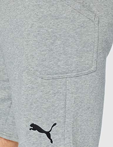 Puma LIGA Casuals Shorts, Pantalones Cortos, Hombre, Gris (Medium Gray Heather-Puma Black), XXL Puma LIGA Casuals Shorts, Pantalones Cortos, Hombre, Gris (Medium Gray Heather-Puma Black), XXL