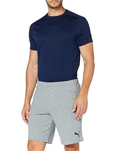 Puma LIGA Casuals Shorts, Pantalones Cortos, Hombre, Gris (Medium Gray Heather-Puma Black), XXL