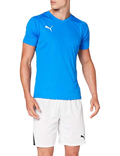 PUMA Liga Core Camiseta, Hombre, Azul (Electric Blue Lemonade-White), M PUMA Liga Core Camiseta, Hombre, Azul (Electric Blue Lemonade-White), M