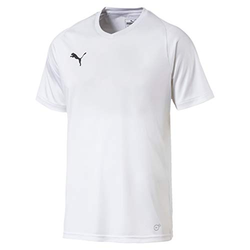 PUMA Liga Jersey Core T-Shirt, Hombre, White Black, L