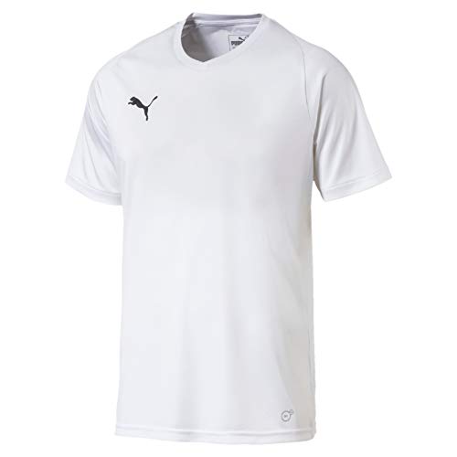 PUMA Liga Jersey Core T-Shirt, Hombre, White Black, L PUMA Liga Jersey Core T-Shirt, Hombre, White Black, L