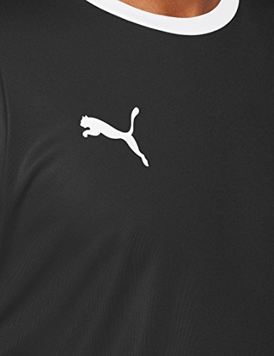 PUMA Liga Jersey T-Shirt, Hombre, Black White, M