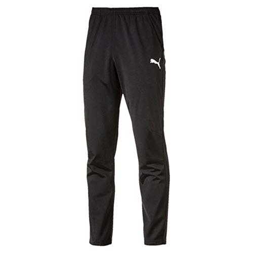 PUMA Liga Training Pant Core Pantalones, Hombre, Negro Negro Blanco, M