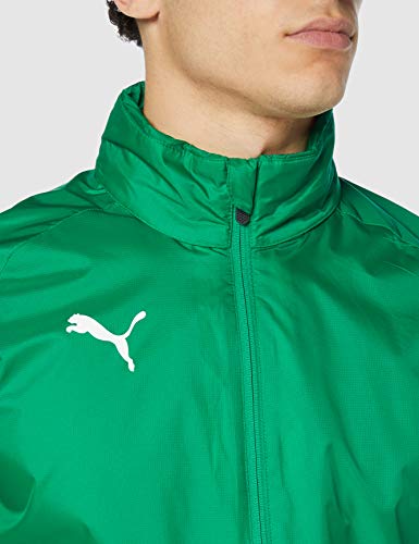 PUMA LIGA Training Rain Jacket Core Jacket, Hombre, Pepper Green-Puma White, L