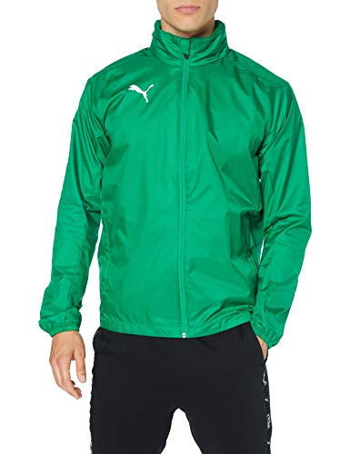 PUMA LIGA Training Rain Jacket Core Jacket, Hombre, Pepper Green-Puma White, L