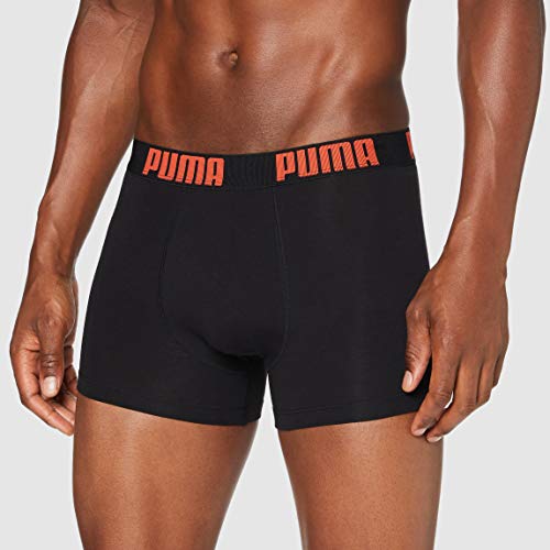 PUMA Logo All-Over Print Men's Boxers (2 Pack) Calzoncillos, Verde Militar, XL (Pack de 2) para Hombre