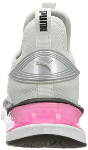 PUMA LQDCELL Shatter Mid WNS, Zapatillas de Gimnasio Mujer, Blanco White Black/Luminous Pink, 39 EU