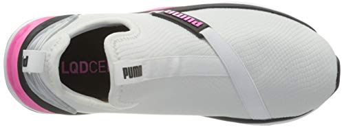 PUMA LQDCELL Shatter Mid WNS, Zapatillas de Gimnasio Mujer, Blanco White Black/Luminous Pink, 39 EU