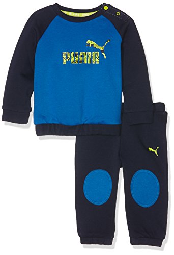 PUMA Minicat ESS Chándal Unisex para bebé, Cuello Redondo, Set Style MiniCat ESS Crew Jogger FL, Royal-Peacoat, 104