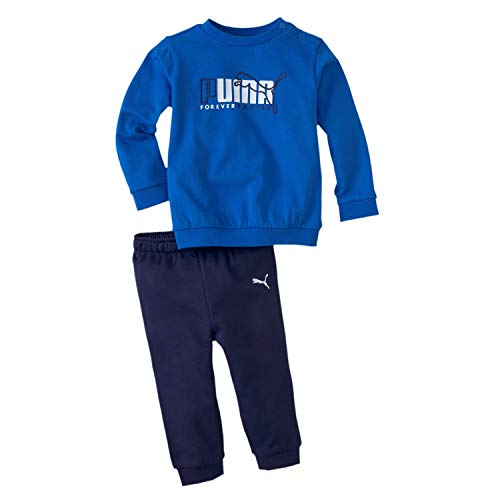 PUMA Minicats Alpha Crew Jogger Chándal, Unisex bebé, Azul, 2-4M