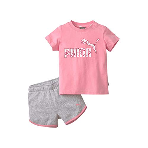 PUMA Minicats Alpha Set Chándal, Unisex bebé, Rosa/Gris, b 6