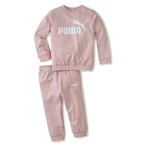 PUMA Minicats ESS Crew Jogger Chándal, Unisex bebé, Rosa, 6-9M