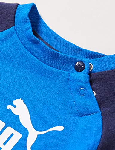 PUMA Minicats ESS Raglan Jogger Chándal, Unisex bebé, Azul, 12-18M PUMA Minicats ESS Raglan Jogger Chándal, Unisex bebé, Azul, 12-18M