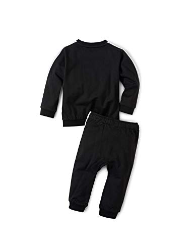 PUMA Minicats T7 Crew Jogger Chándal, Unisex bebé, Negro, 12-18M PUMA Minicats T7 Crew Jogger Chándal, Unisex bebé, Negro, 12-18M