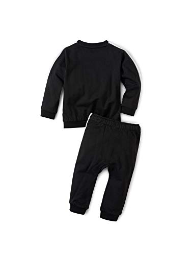 PUMA Minicats T7 Crew Jogger Chándal, Unisex bebé, Negro, 12-18M