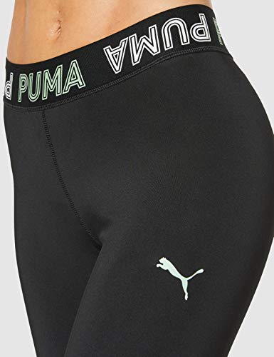PUMA Modern Sports Banded 7/8 Leggings Mallas Deporte, Mujer, Black-Mist Green, L PUMA Modern Sports Banded 7/8 Leggings Mallas Deporte, Mujer, Black-Mist Green, L