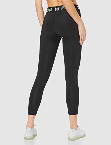 PUMA Modern Sports Banded 7/8 Leggings Mallas Deporte, Mujer, Black-Mist Green, L