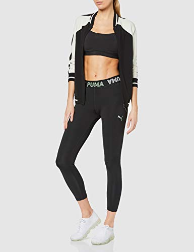PUMA Modern Sports Banded 7/8 Leggings Mallas Deporte, Mujer, Black-Mist Green, L PUMA Modern Sports Banded 7/8 Leggings Mallas Deporte, Mujer, Black-Mist Green, L