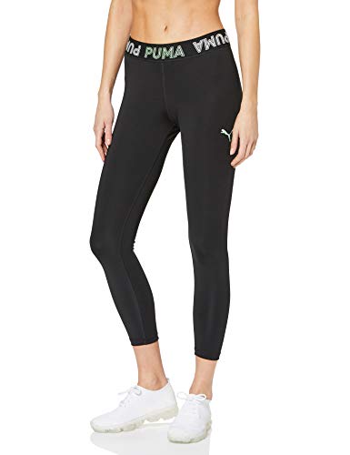 PUMA Modern Sports Banded 7/8 Leggings Mallas Deporte, Mujer, Black-Mist Green, L