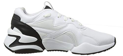 PUMA Nova Wn's, Zapatillas Deportivas para Mujer, Blanco White Black, 39 EU