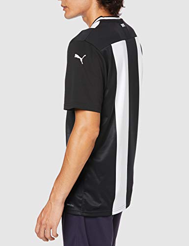 PUMA NUFC Home Shirt Replica SS with Sponsor Maillot, Hombre, White Black, S