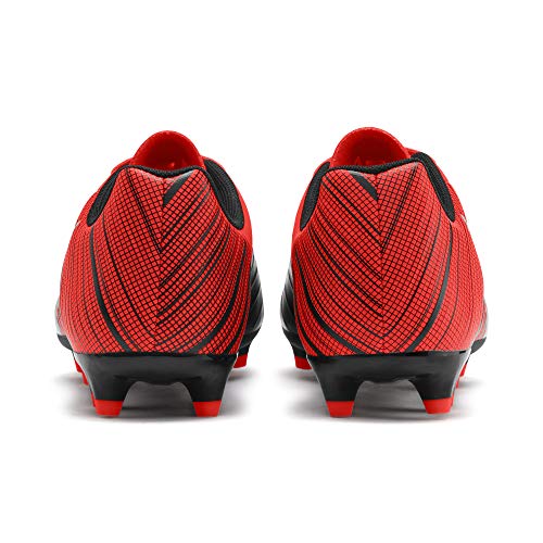 PUMA One 5.4 FG/AG, Botas de fútbol para Hombre, Black-Nrgy Red Aged Silver, 39 EU