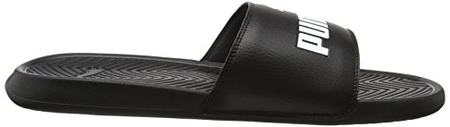 PUMA Popcat, Chanclas de Playa y Piscina Unisex Adulto, Negro (Black/Black/White), 46 EU