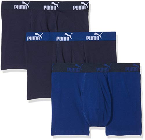 PUMA Promo Lot de 3 Boxer Culotte, Bleu (Blue 056), L (Pack de 3) para Hombre