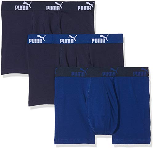 PUMA Promo Lot de 3 Boxer Culotte, Bleu (Blue 056), L (Pack de 3) para Hombre PUMA Promo Lot de 3 Boxer Culotte, Bleu (Blue 056), L (Pack de 3) para Hombre